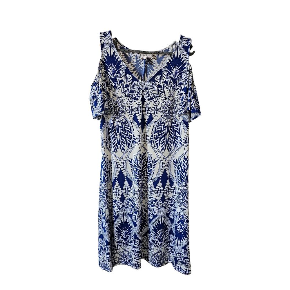 Ivy Road Vintage Bare Shoulder Sleeve Paisley Dress Size M
